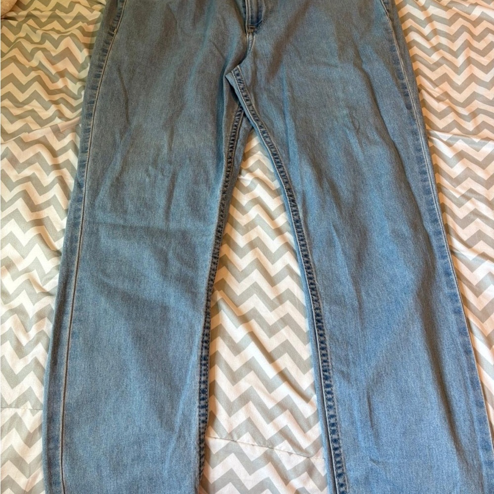 H&M Men's Denim Relaxed Jeans in Light Blue